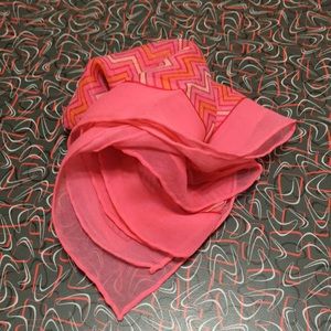 Glentex vintage chevron scarf — 100% silk